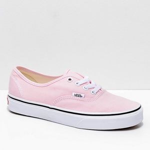 vans authentic chalk pink & true white shoes